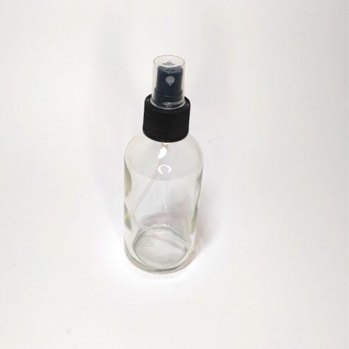 Átlátszó üveg spray